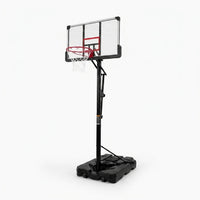 6.6 Ft. to 10 Ft. Adjustable Height Portable Basketball Hoop Goal Basketball System Basketball Equipment with Wheels — Studio Shot