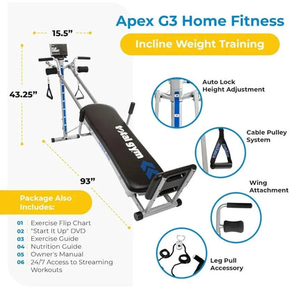APEX Indoor Home Gym – Total Body Strength Training System