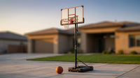 6.6 Ft. to 10 Ft. Adjustable Height Portable Basketball Hoop Goal Basketball System Basketball Equipment with Wheels — Lifestyle