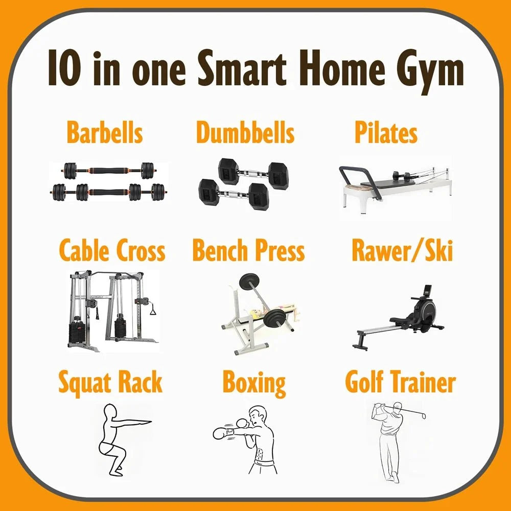 Smart Fitness Cable Machine – Adjustable Home Gym Cable