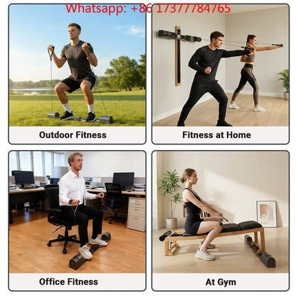 Foldable Aluminum Home Gym – Full Body Strength Trainer