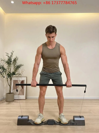 Foldable Aluminum Home Gym – Full Body Strength Trainer